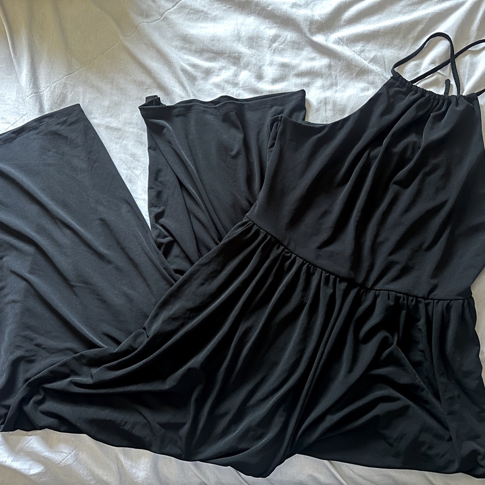 EXPRESS Strappy Halter Neck Jumpsuit